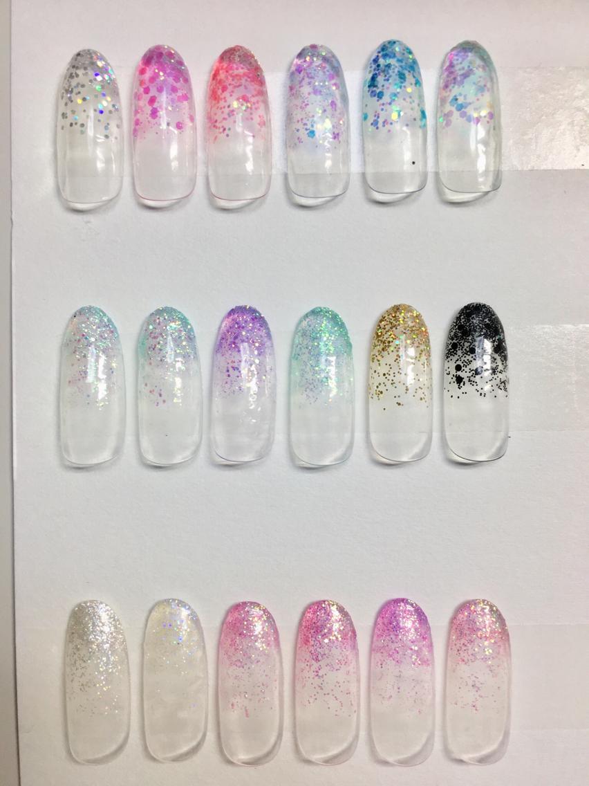 ネイル ラメグラ