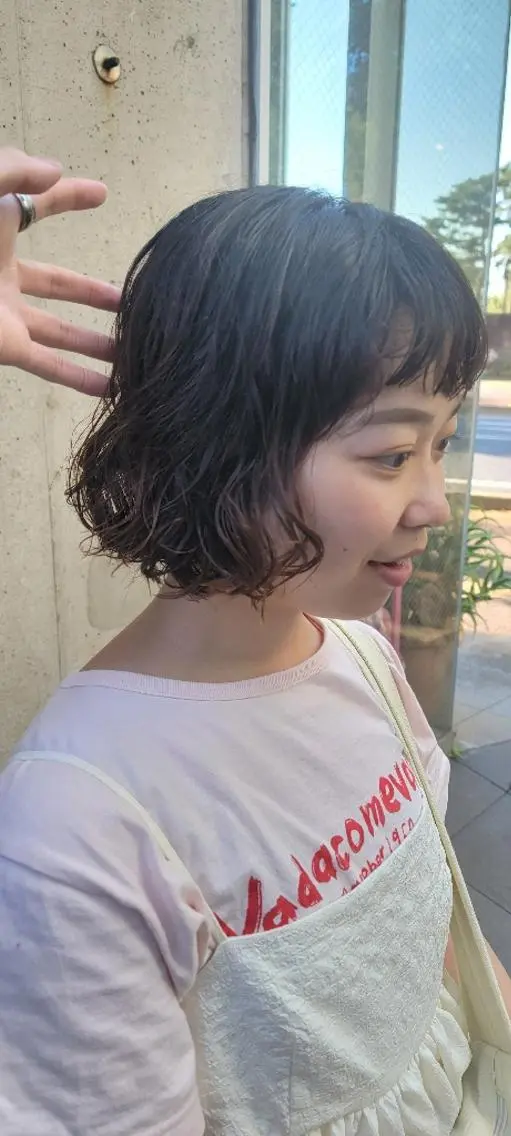 パーマ ミディアム OMA/ カタギシのヘアスタイル