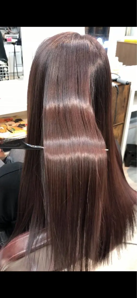 ロング カラー トリートメント 韓国ヘア🤍髪質改善 🇰🇷AKANEのヘアスタイル