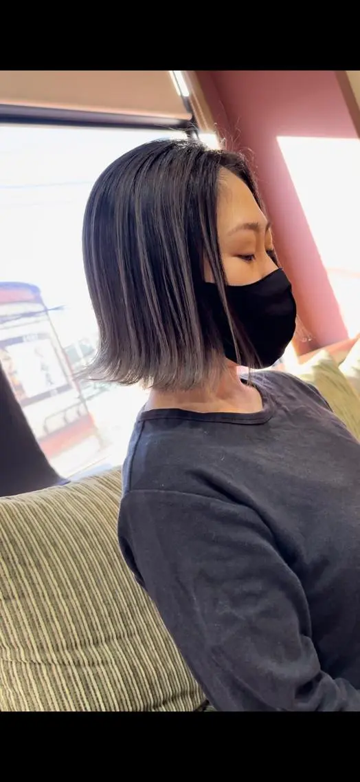 カラー バレイヤージュ ブリーチ グレージュ ハイライトカラー ハイトーンカラー カット ヘアカラー トリートメント 石井辰功也 フリーランス美容師のヘアスタイル