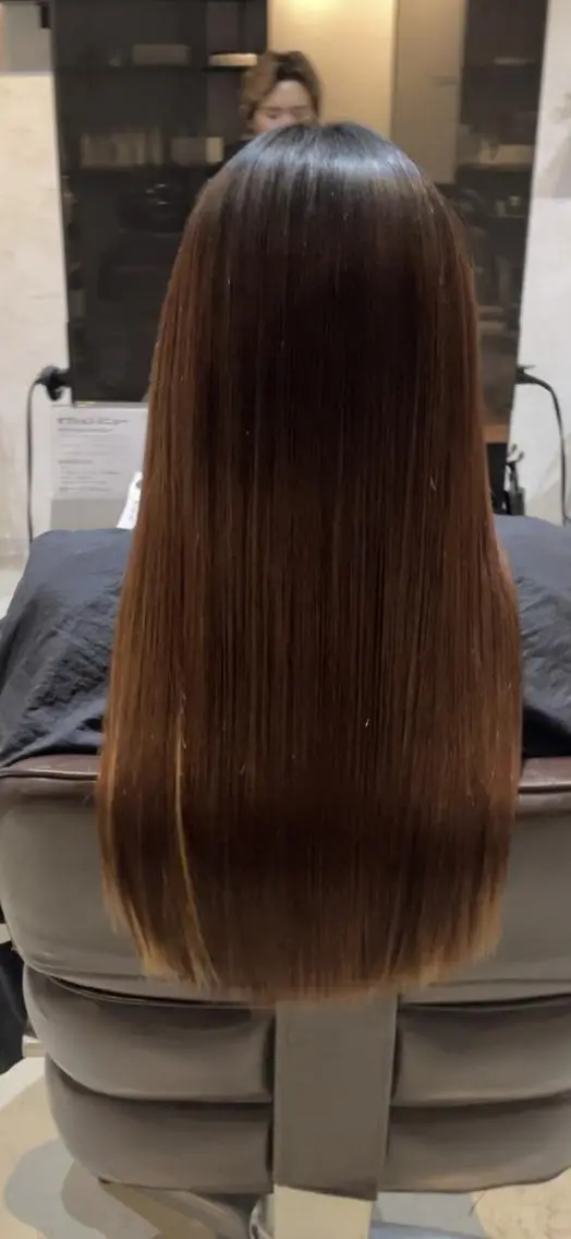 ロング 縮毛矯正 阿部 大陽のヘアスタイル