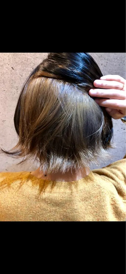 ミディアム カラー 久保 敏之のヘアスタイル