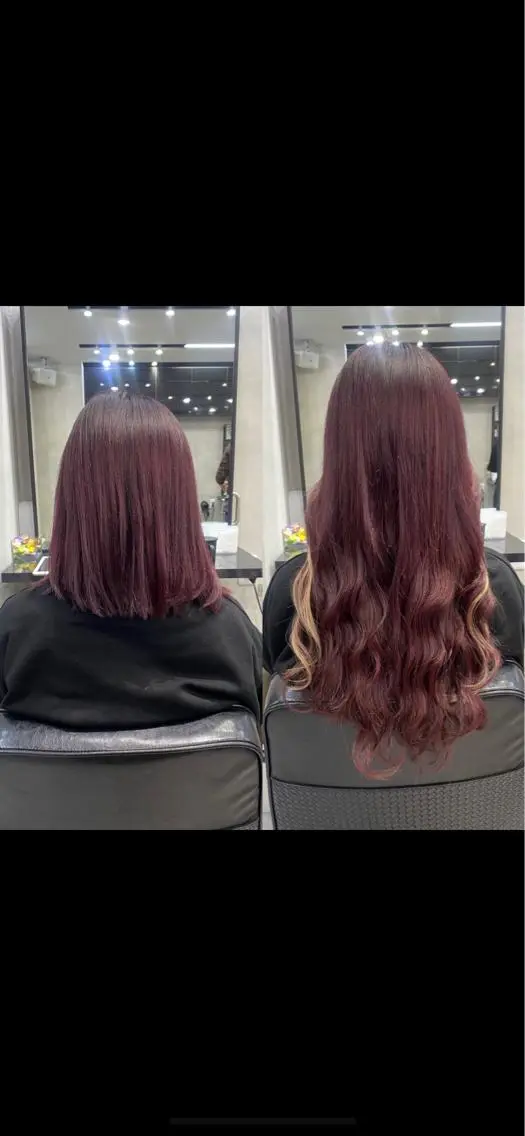 ミディアム カラー ヘアアレンジ ショートボブ シールエクステ ミディアムパーマ バレイヤージュ 透明感カラー FAAM Tsuneのヘアスタイル