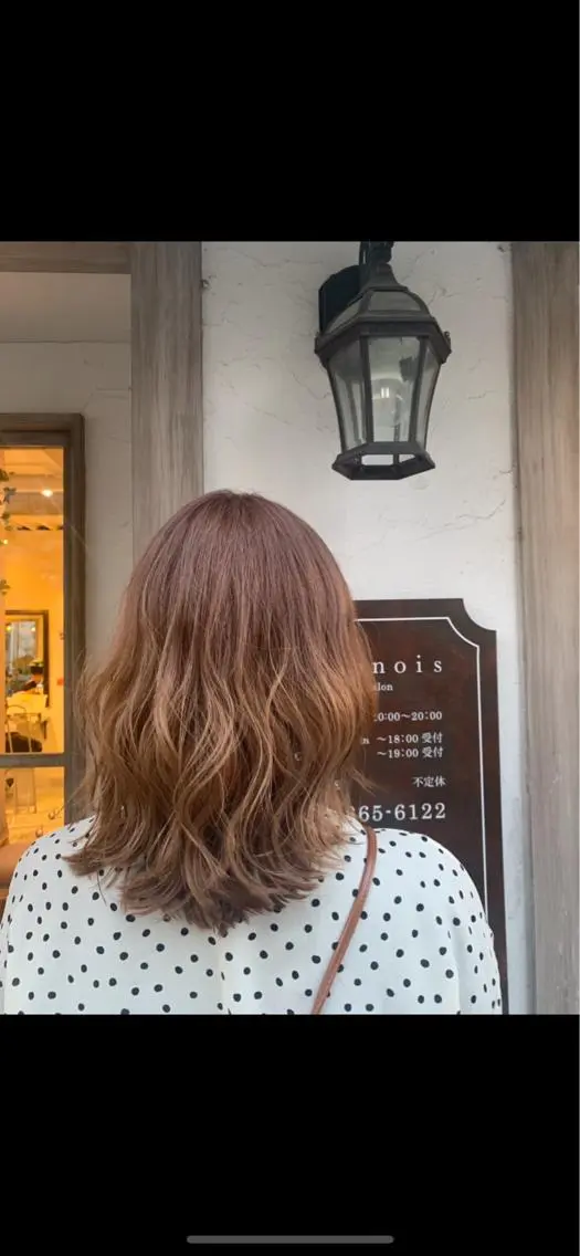 ミディアム カラー パーマ ヘアアレンジ 韓国♡ハイライト ♡YURIのヘアスタイル