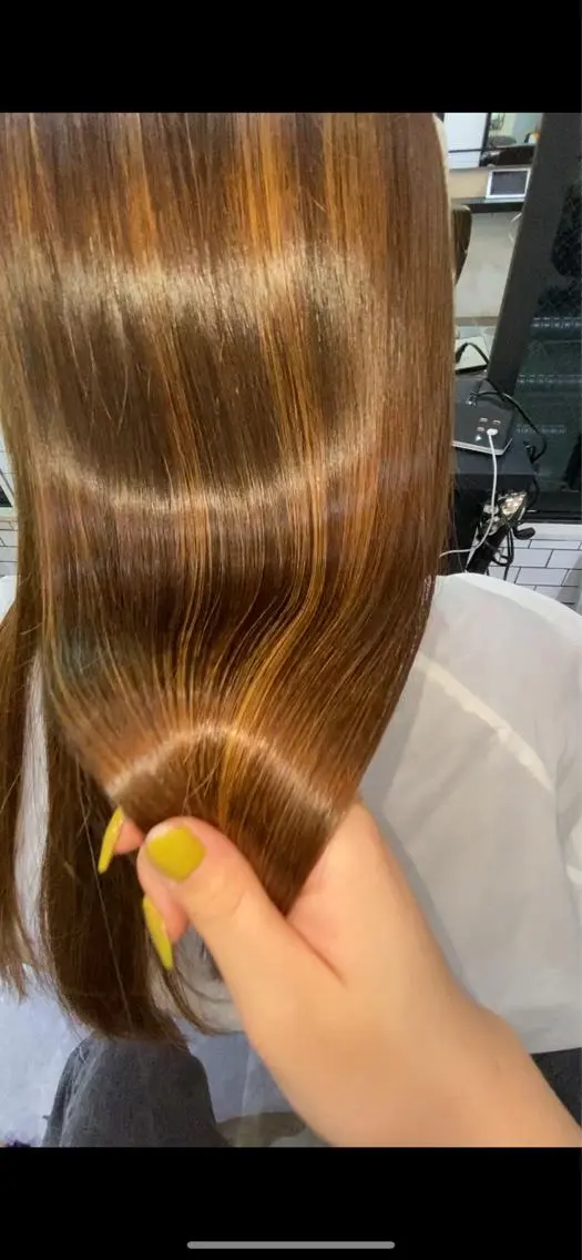 ミディアム 髪質改善 トリートメント ヘアカラー トリートメント 美髪✨髪質改善 &艶カラーmanaeのヘアスタイル
