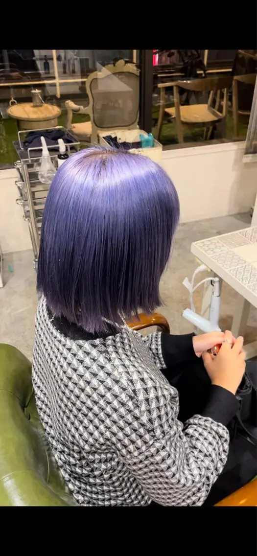 ミディアム カラー 高島 凜のヘアスタイル