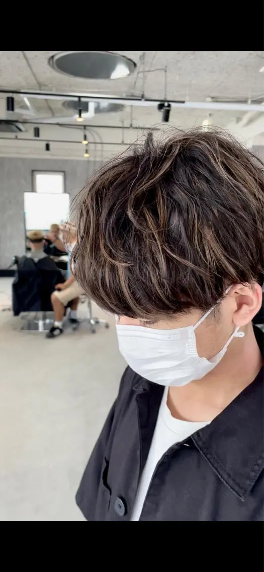 ショート カラー メンズ カット パーマ ALLEN hair 京橋店のヘアスタイル