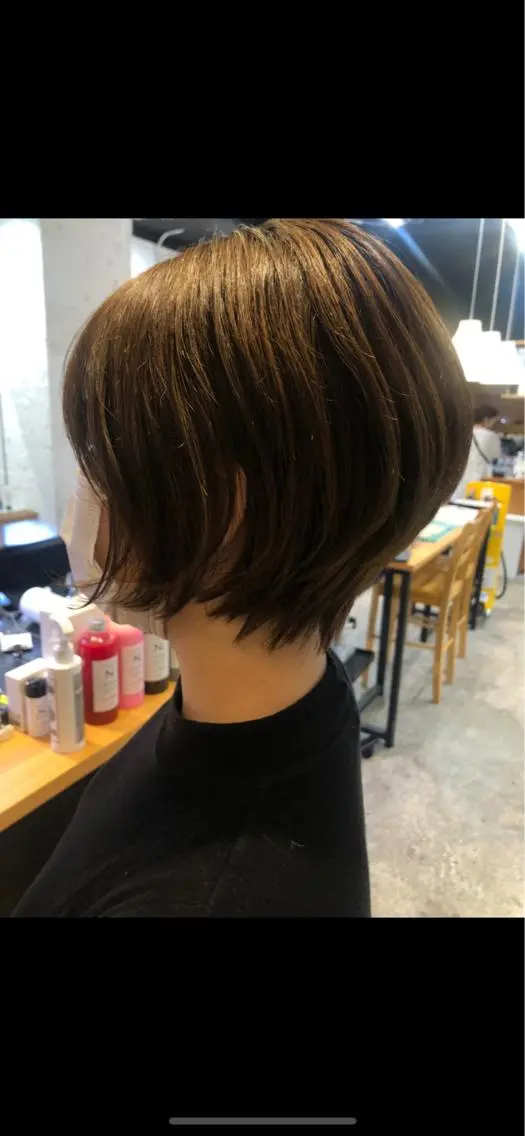 ショート カラー 透明感カラー 骨格診断🍃ショート /ショートボブ✨岡元のヘアスタイル