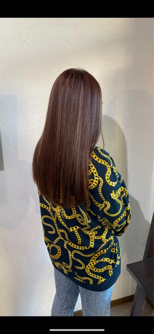 ロング ハイライト ヘアカラー 野口 茂宰のヘアスタイル
