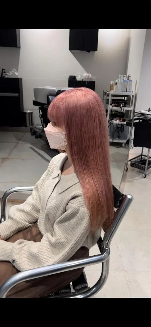 ロング カラー カット ヘアカラー トリートメント 赤みゼロ/透明感 カラー🌿KANTAのヘアスタイル