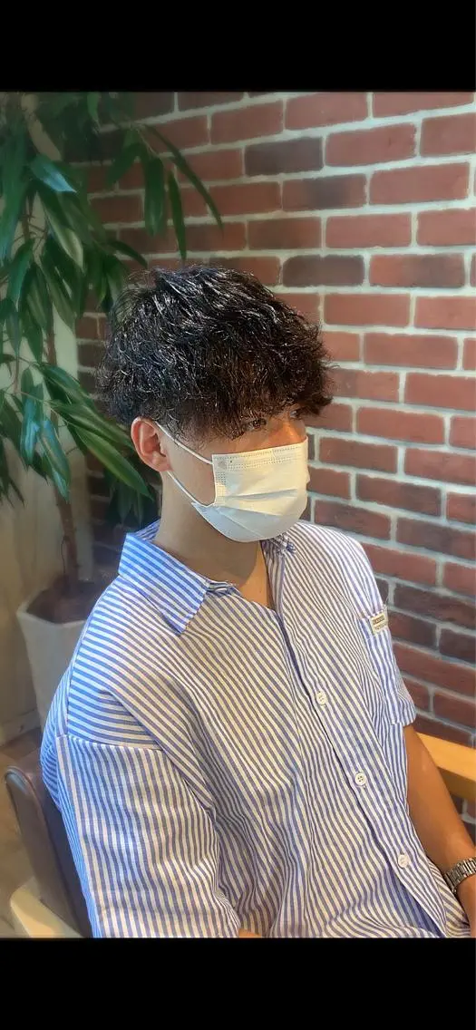 パーマ メンズ メンズパーマ 波巻きパーマ メンズパーマ&メンズ 縮毛矯正/平野/渋谷のヘアスタイル