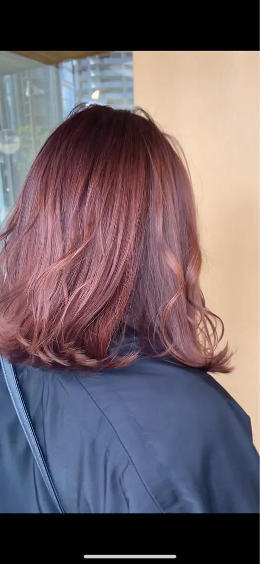 ミディアム カラー カット ヘアカラー トリートメント 大平 京佳のヘアスタイル