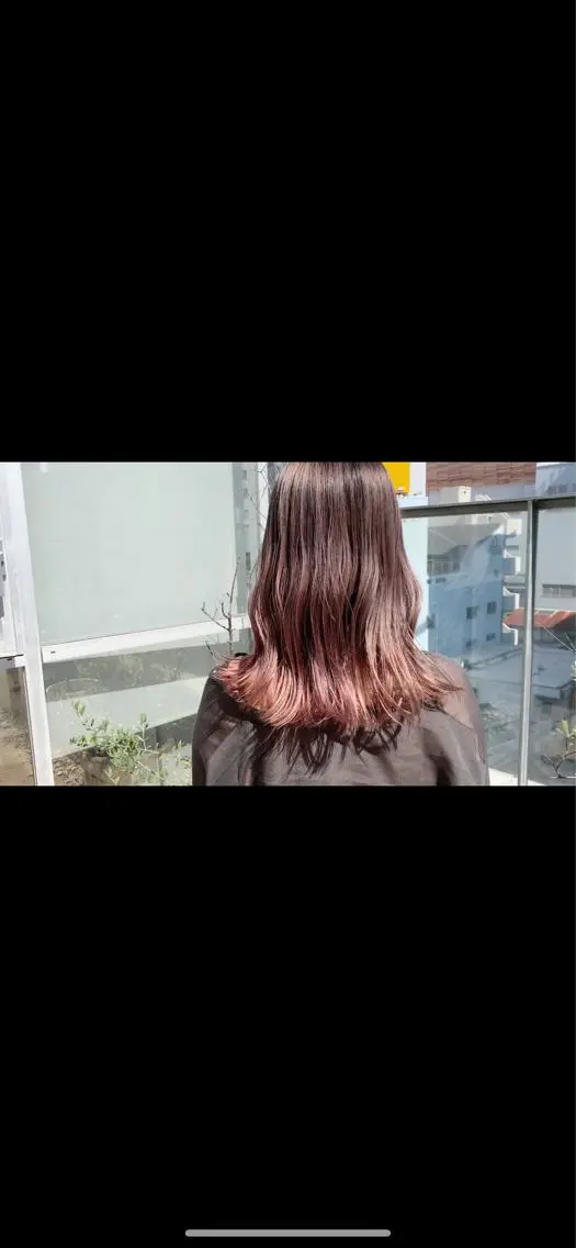 ミディアム レイヤーカット 心斎橋なんば 大野竜輝のヘアスタイル