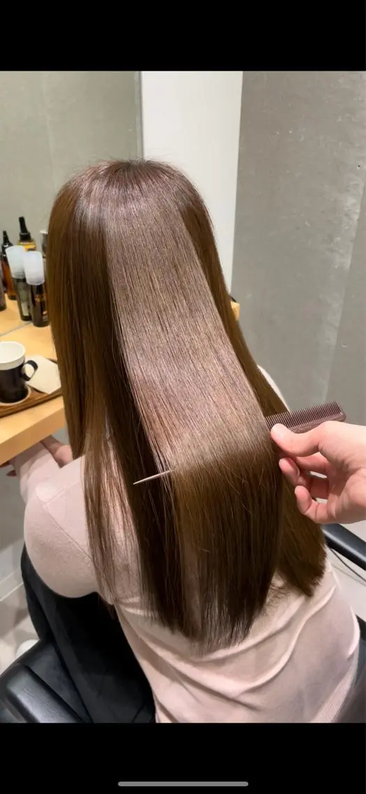 セミロング 髪質改善 トリートメント 酸熱トリートメント 髪質改善ヘアケア 艶髪特化/上田のヘアスタイル