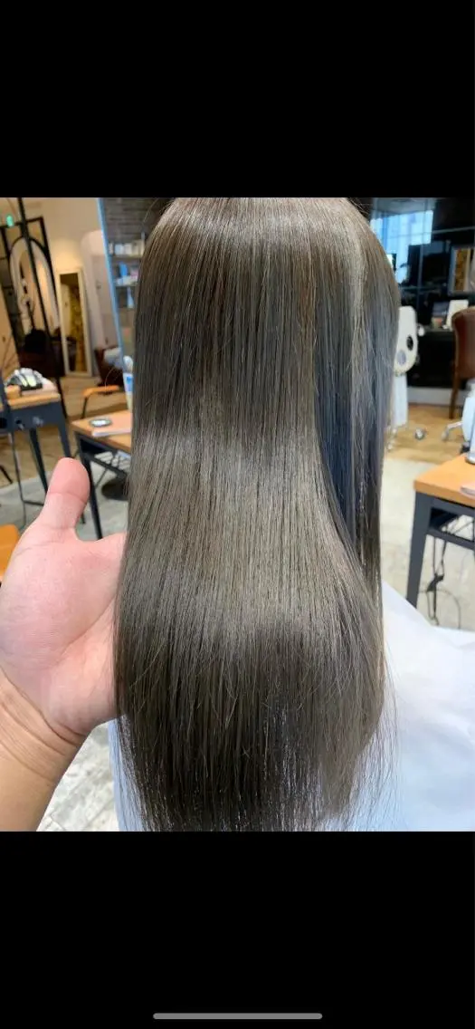 ロング カラー パーマ バレイヤージュ ブリーチ ケアブリーチ ダブルカラー ハイライトカラー カット ヘアカラー 縮毛矯正 トリートメント 銀座✨レイヤーカット 顔まわり/坂本亜裟海のヘアスタイル