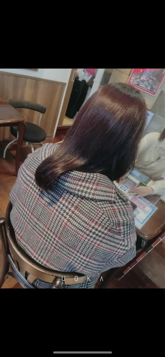 セミロング カラー 福見 美保のヘアスタイル