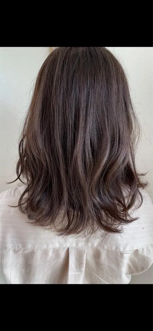 セミロング カラー ベージュカラー フォギーベージュ 骨格補正施術/メンズ 専門美容師/YUYAのヘアスタイル
