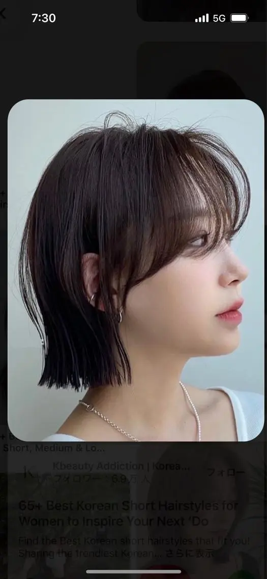 ショート 韓国好き🇰🇷 美容師MIKUのヘアスタイル