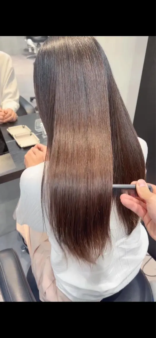 セミロング 縮毛矯正 カットモデル募集 ミネのヘアスタイル