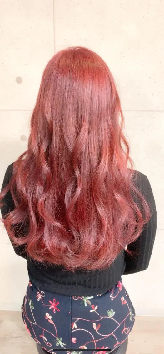 ロング ヘアカラー トリートメント Selene hair OSAKAのヘアスタイル