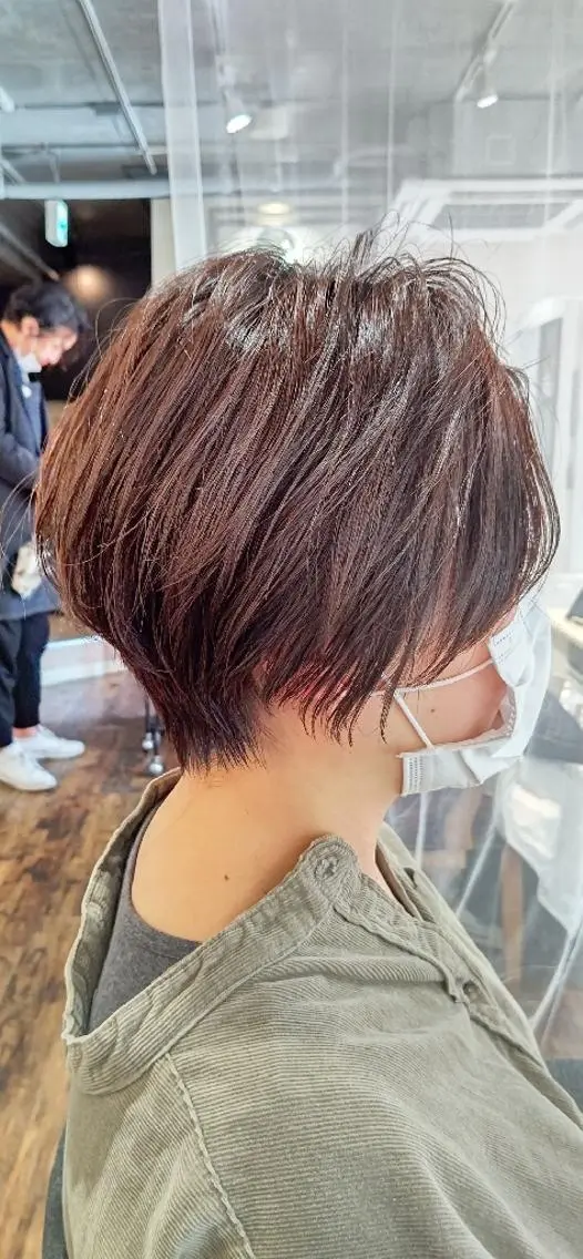 ショート くびれヘア ショートヘア 【似合わせ・レイヤー ・パーマ】海気のヘアスタイル