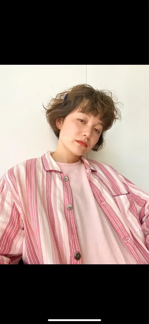 ショート カラー パーマ ヘアアレンジ メンズ キッズ メンズパーマ パーマスタイル🔅 sayacaのヘアスタイル
