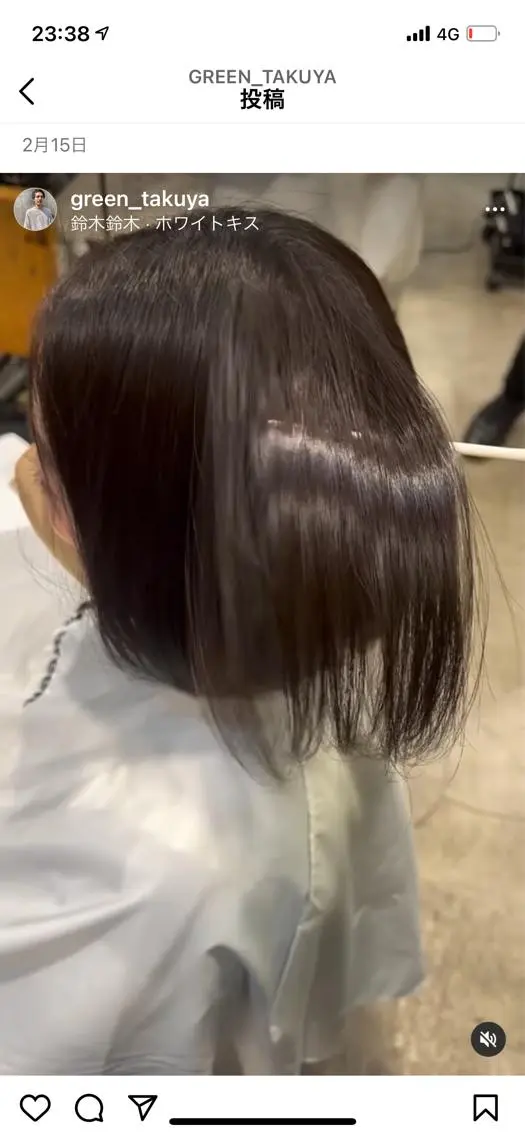 ショート カット 縮毛矯正 トリートメント 🦋透明感カラー /ケアブリーチ🦋のヘアスタイル