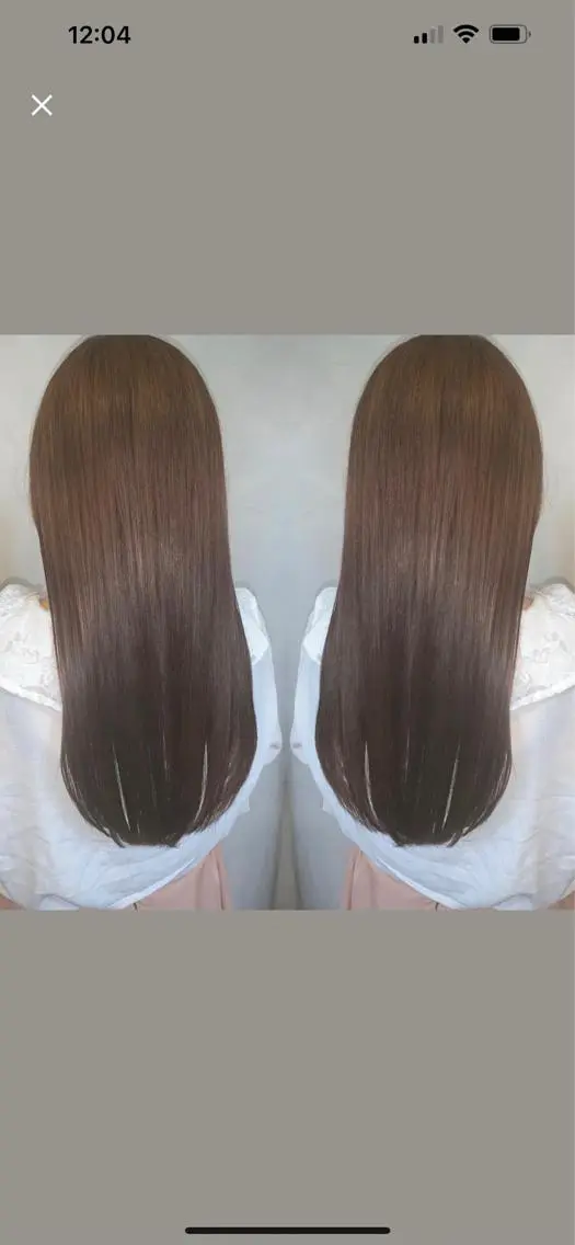 ロング 縮毛矯正 NUMBER天王寺 ほたる⭐️のヘアスタイル