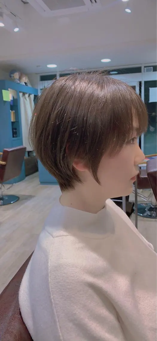 ショート カラー アッシュ アッシュブラウン ブラウンカラー ショートヘア Blossom大塚 ディレクター永野のヘアスタイル
