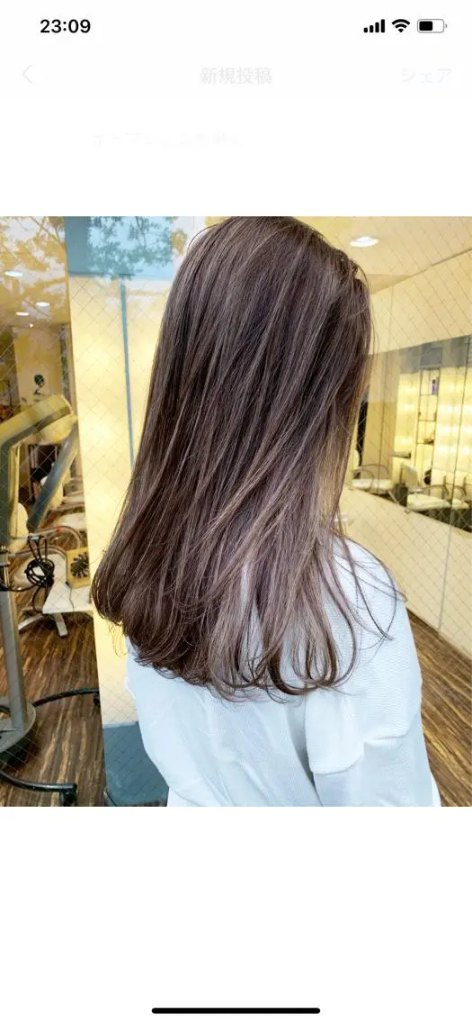 セミロング カラー ハイライトカラー ハイライト 髪質改善サロン ARCHE野瀬冬馬のヘアスタイル