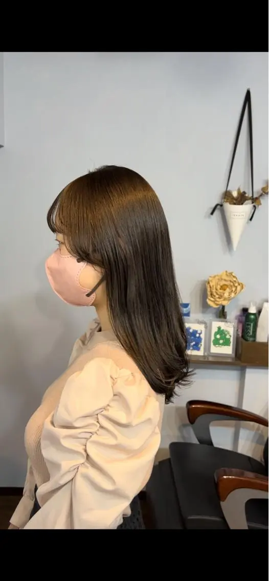 セミロング カラー 透明感カラー グレージュ 🌈美髪✂︎艶色🎨 頭皮改善🍀TAKUのヘアスタイル