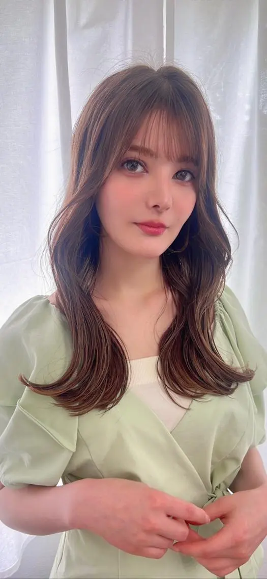 セミロング 【地毛風縮毛矯正】 ヒカルのヘアスタイル