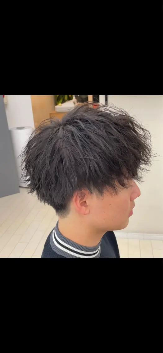 ショート カット パーマ メンズ特化美容師 ‼️　永留　卓己のヘアスタイル
