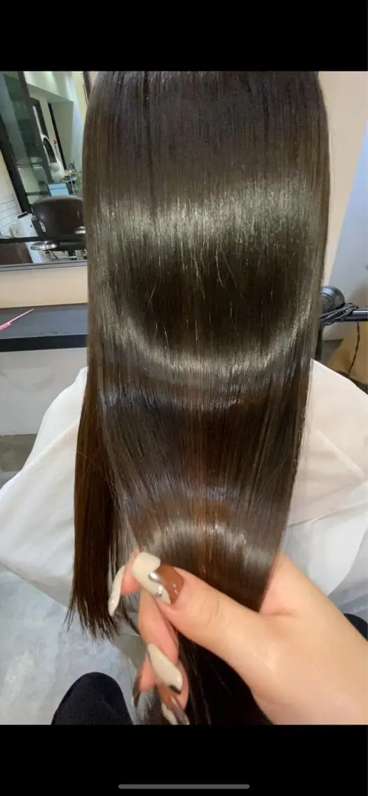 ミディアム 髪質改善 トリートメント トリートメント 美髪✨髪質改善 &艶カラーmanaeのヘアスタイル