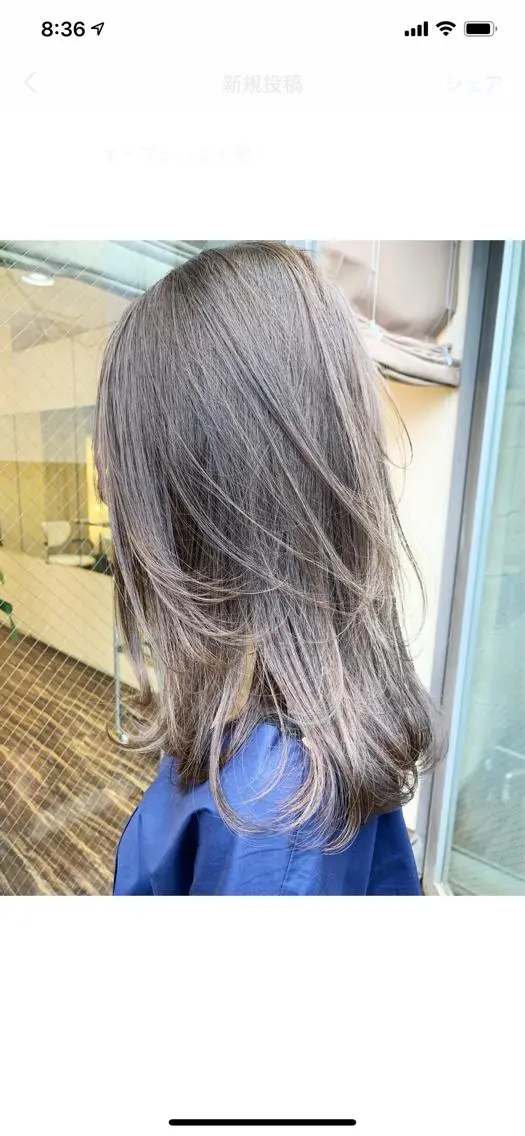 ミディアム カラー グレージュ 髪質改善サロン ARCHE野瀬冬馬のヘアスタイル