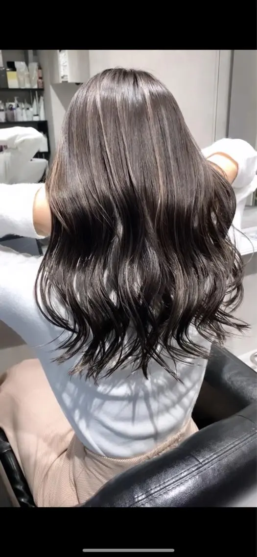 セミロング カラー 心斎橋なんば 大野竜輝のヘアスタイル