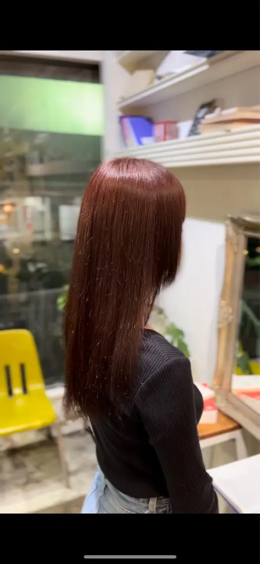 セミロング カラー ヘアアレンジ ヘアカラー 高島 凜のヘアスタイル