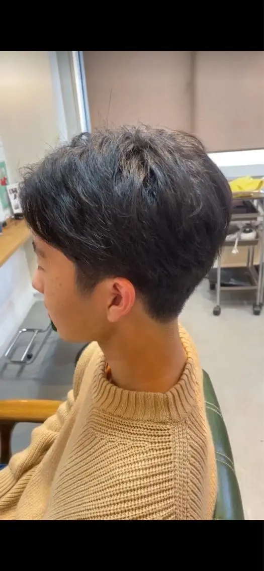 ミディアム メンズ センターパート ✨髪質改善✨豊中/ 後藤伶匠のヘアスタイル