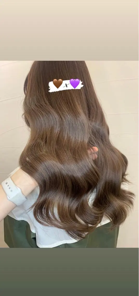 ロング カラー ヘアカラー トリートメント ハイトーン職人💗 松本輝美のヘアスタイル