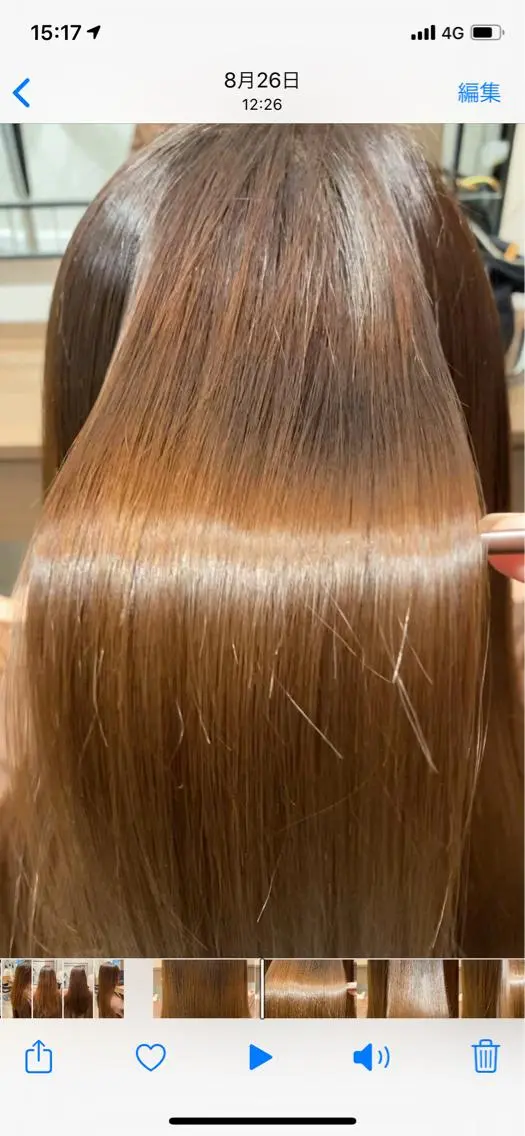 ロング 中谷 明日香のヘアスタイル