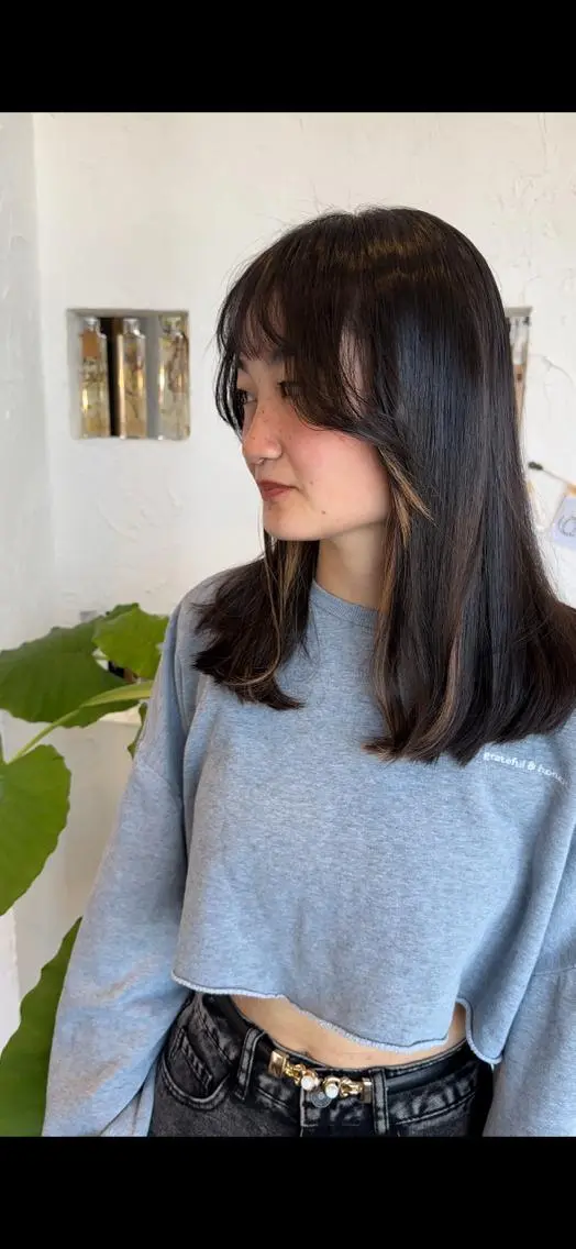 ミディアム カラー パーマ ヘアアレンジ メンズ キッズ ネイル 豊橋美容院 ソンリエのヘアスタイル