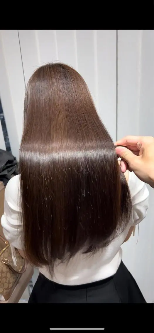 ロング 縮毛矯正 レイヤー×韓国 🇰🇷鈴木啓太のヘアスタイル