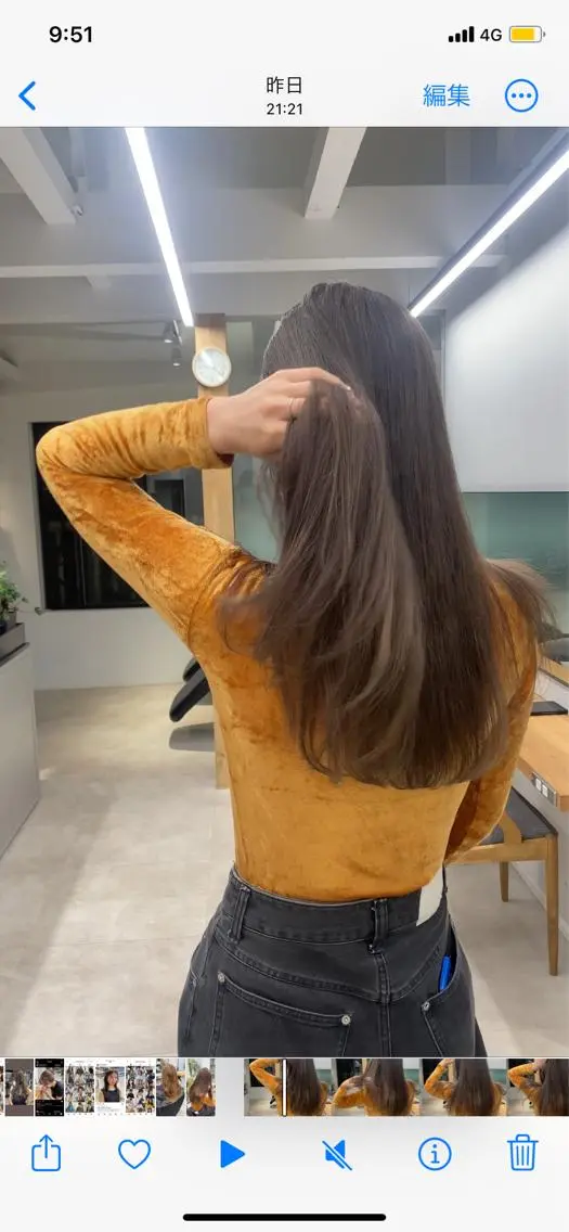 ロング カラー カット ヘアカラー トリートメント noa/ 渋谷のヘアスタイル