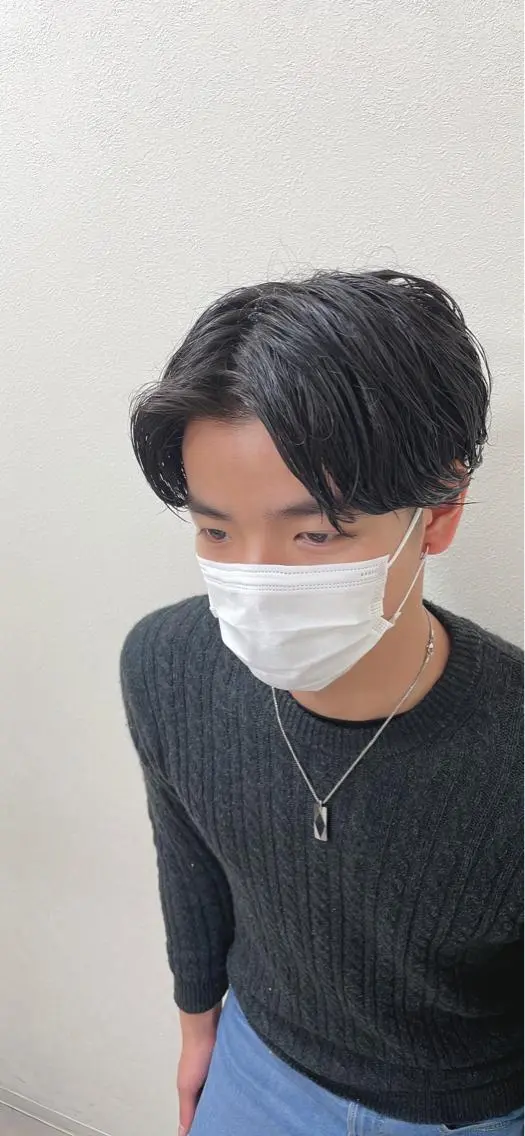 ショート パーマ メンズ メンズパーマ Ren 韓国風のヘアスタイル