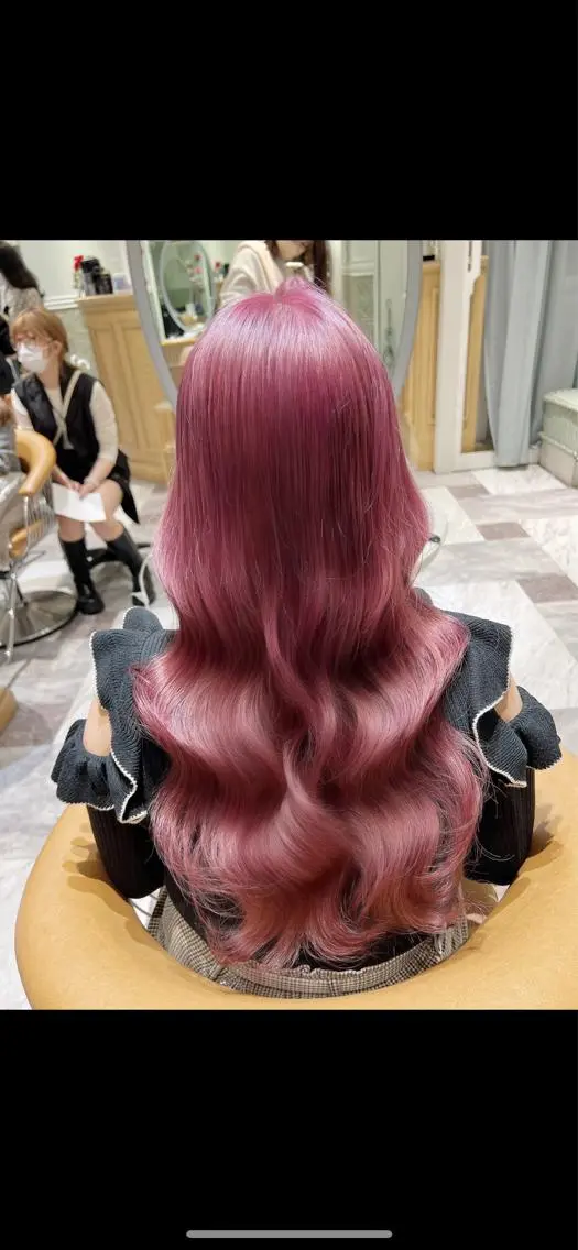 ロング ボブ ハイライト 髪質改善 韓国風ヘア 小顔カット 【ダブルカラー指名 No.1】森栄範のヘアスタイル