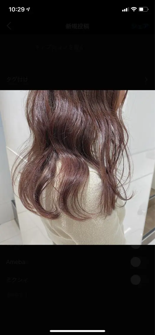 ロング カラー Amelie yunのヘアスタイル