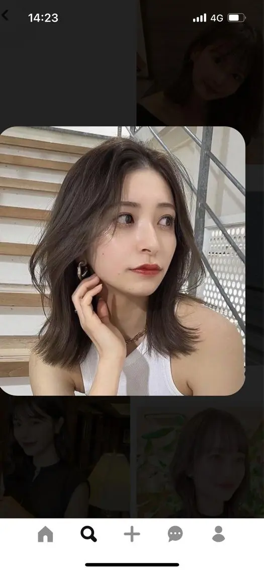 ミディアム 韓国好き🇰🇷 美容師MIKUのヘアスタイル