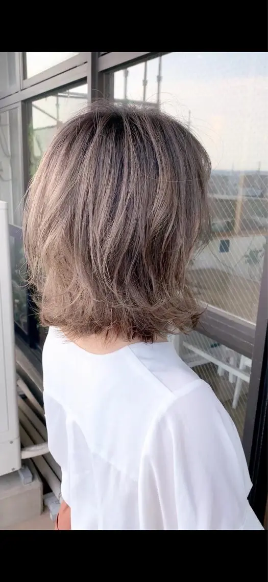 カラー アッシュ ハイトーンカラー ヘアカラー 石井辰功也 フリーランス美容師のヘアスタイル