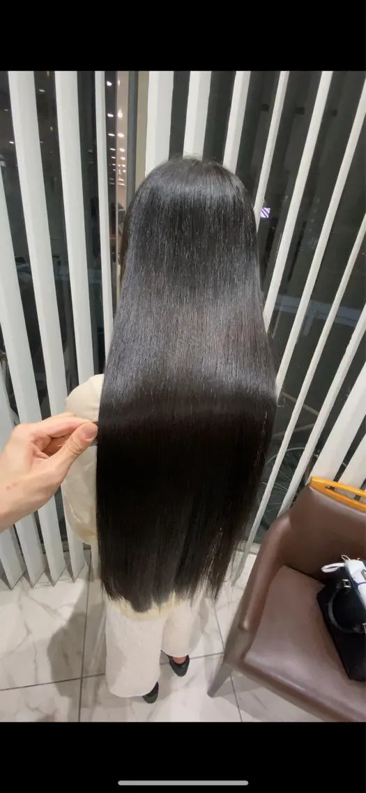 ロング カラー 縮毛矯正 レイヤー×韓国 🇰🇷鈴木啓太のヘアスタイル