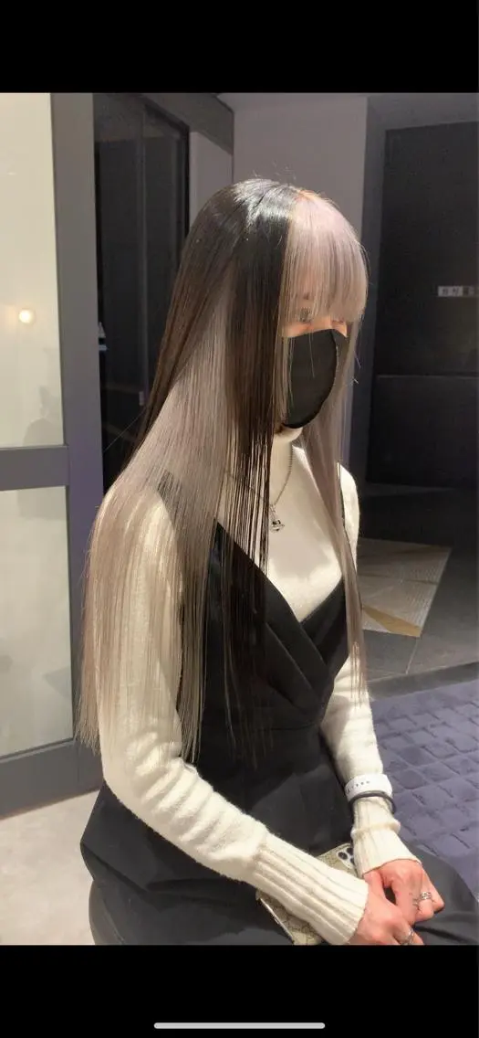 ロング カラー カット ヘアカラー トリートメント れい🫧 ハイトーン特化のヘアスタイル